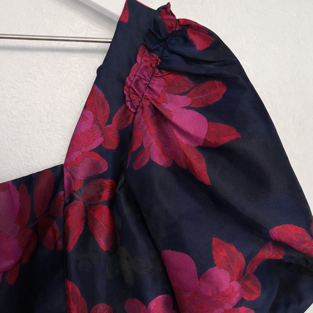 Lucy Paris Lotus Mini Dress - Navy Pink Floral - Medium - NWT - Picture 3 of 7